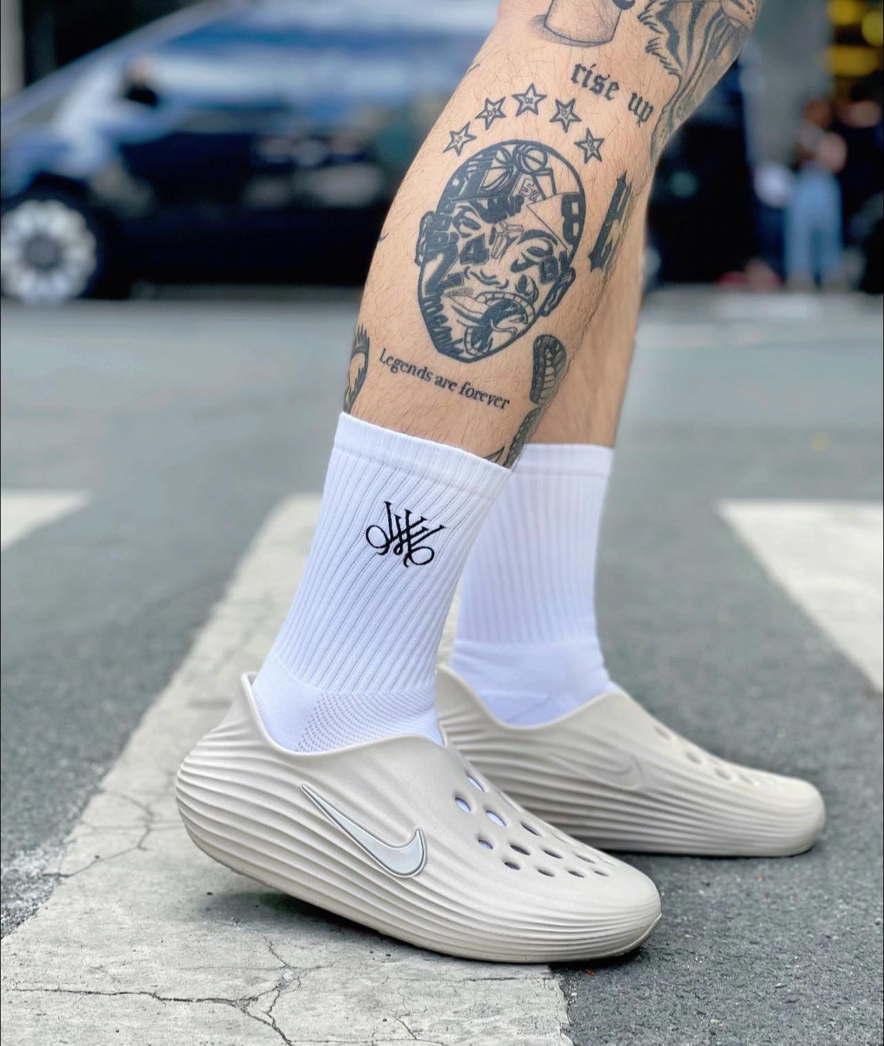 Mono Semi Crew Socks