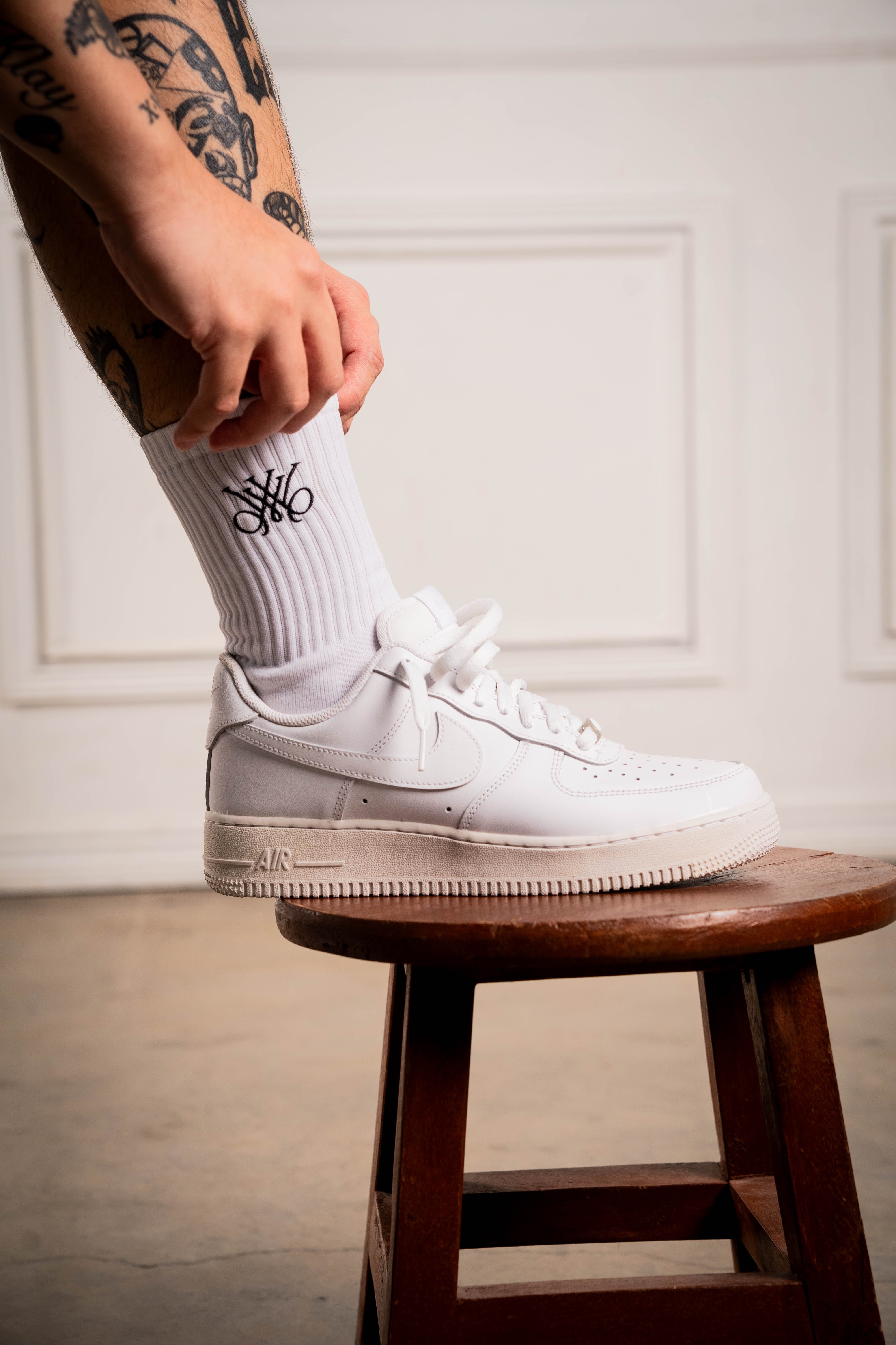 Mono Semi Crew Socks