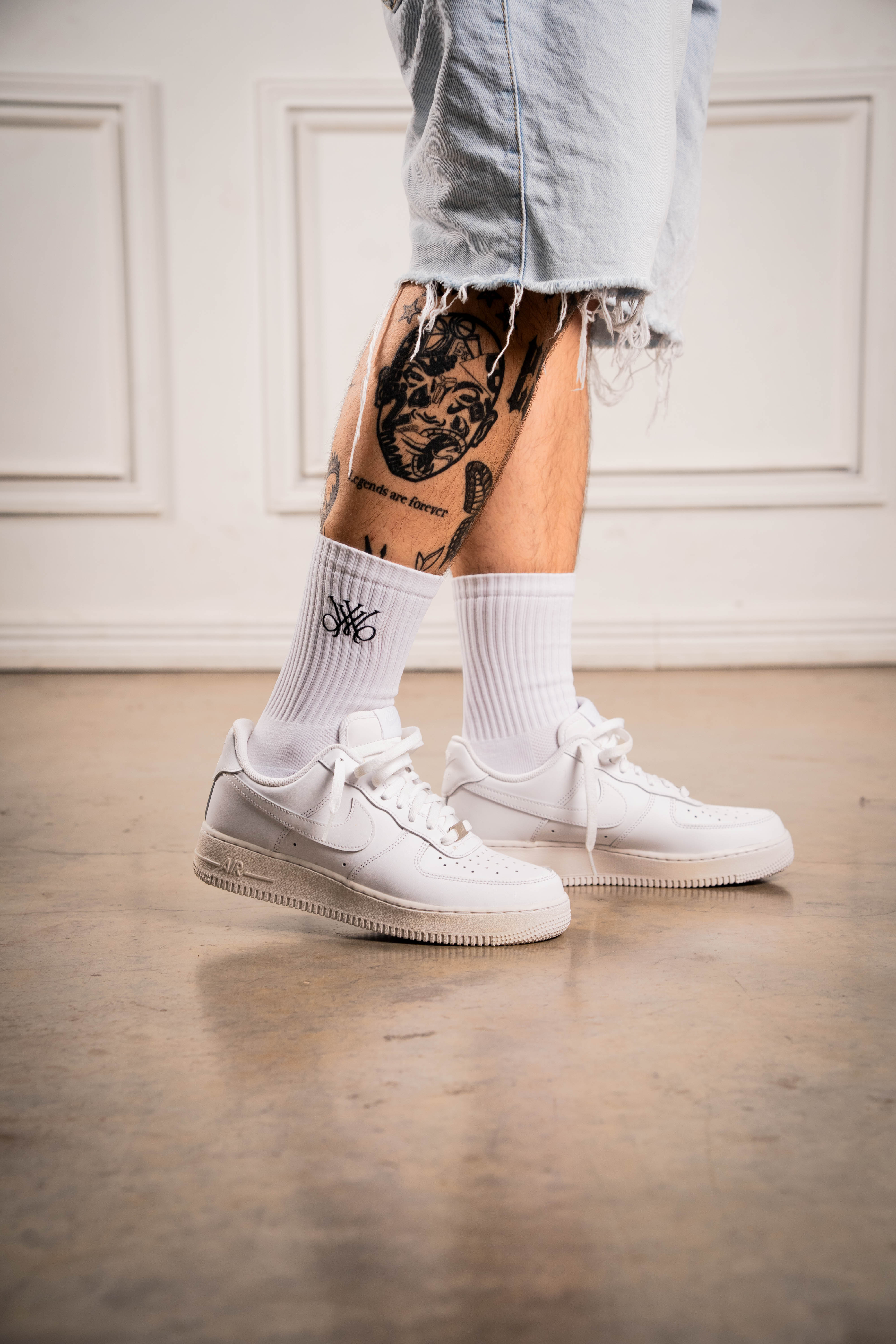 Mono Semi Crew Socks